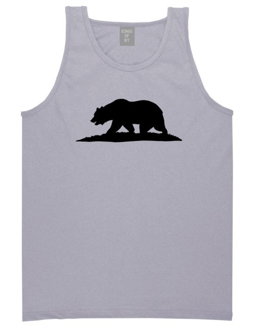 Bear Logo California Republic Mens Tank Top Shirt - Image 3