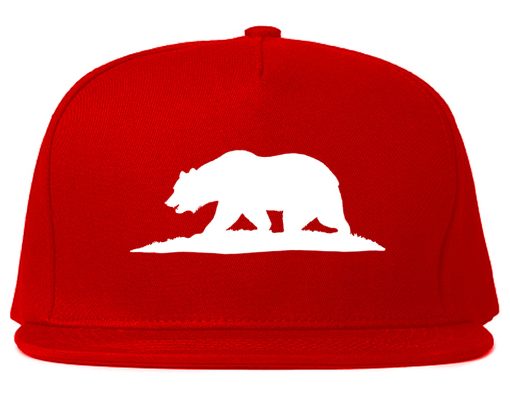 Bear Logo California Republic Mens Snapback Hat - Image 4