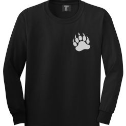 Bear Paws Chest Mens Long Sleeve T-Shirt