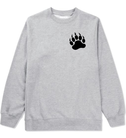Bear Paws Chest Mens Crewneck Sweatshirt - Image 3