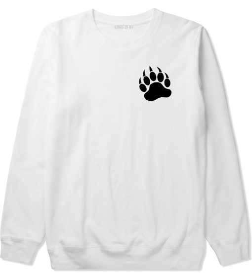 Bear Paws Chest Mens Crewneck Sweatshirt - Image 2