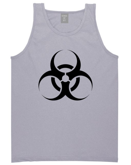 Biohazard Symbol Mens Tank Top Shirt - Image 3