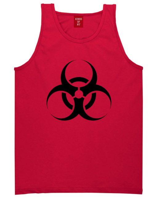 Biohazard Symbol Mens Tank Top Shirt - Image 4