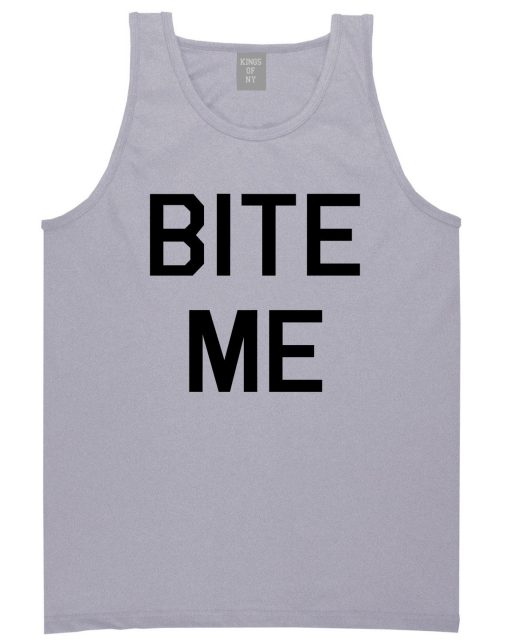 Bite Me Mens Tank Top Shirt - Image 3
