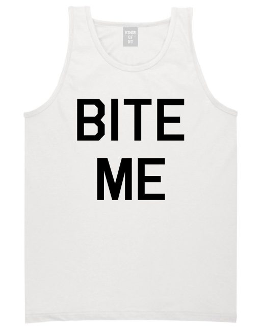 Bite Me Mens Tank Top Shirt - Image 2