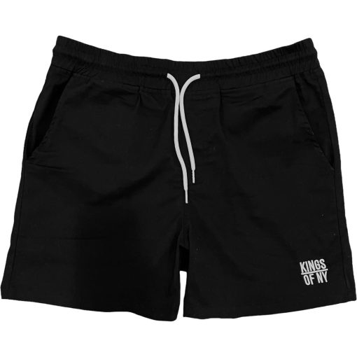 Classic Logo 5 Inch Mens Drawstring Khaki Shorts - Image 4