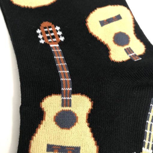 Black Guitar Mens Cotton Socks - Image 2