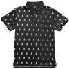 Black Skull And Crossbones Men's Short Sleeve Golf Polo Shirt