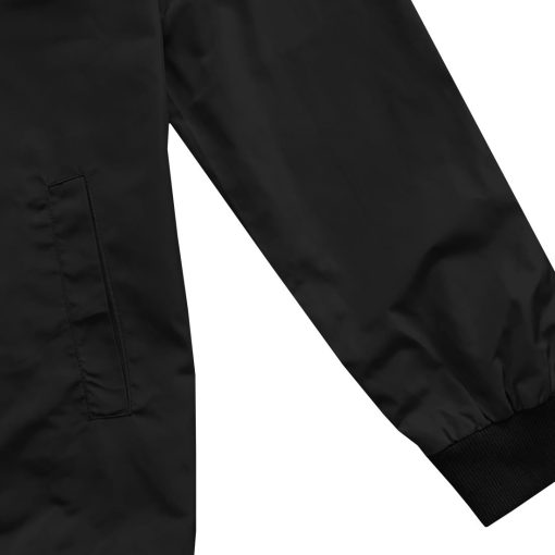 Black Mens Windbreaker Coaches Jacket - Image 5
