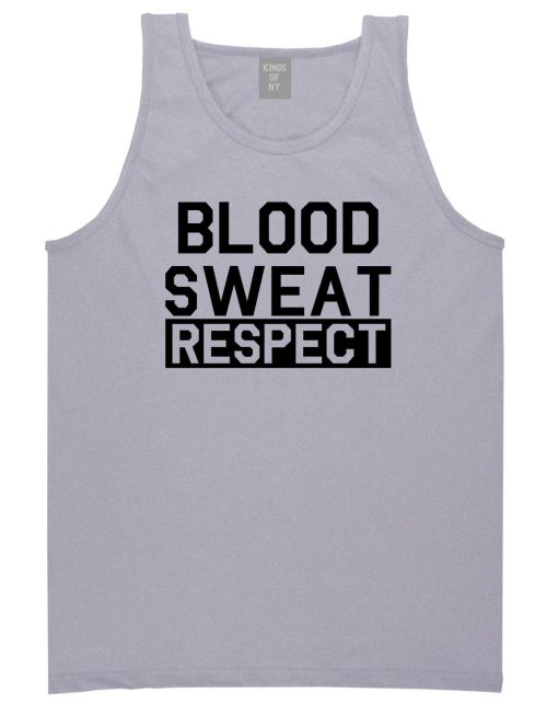 Blood Sweat Respect Gym Workout Mens Tank Top Shirt - Image 3