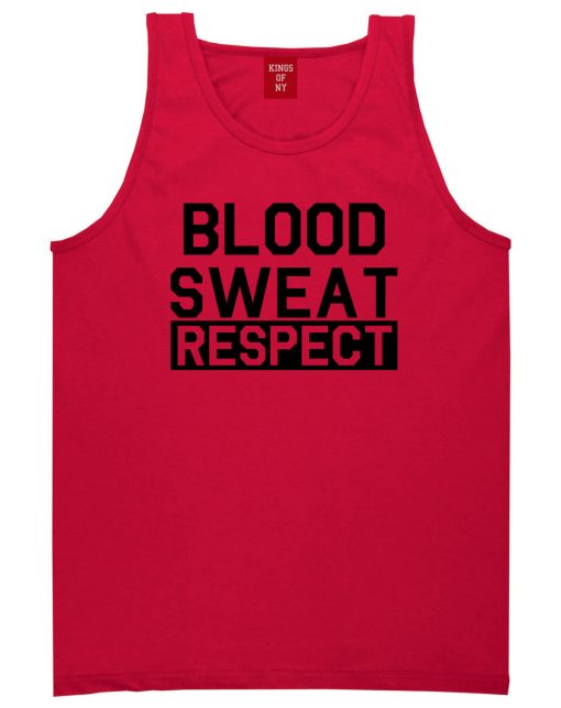 Blood Sweat Respect Gym Workout Mens Tank Top Shirt - Image 4
