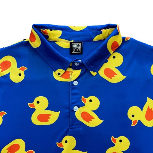 Blue Rubber Duck Men's Polo Golf Shirt - Image 2