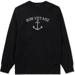 Bon Voyage Anchor Boat Mens Crewneck Sweatshirt