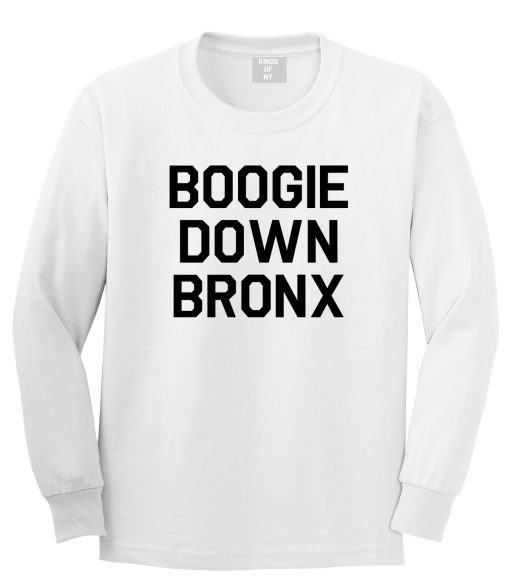 Boogie Down Bronx Mens Long Sleeve T-Shirt - Image 2
