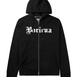 Boricua Puerto Rican Zip Up Hoodie Hoody
