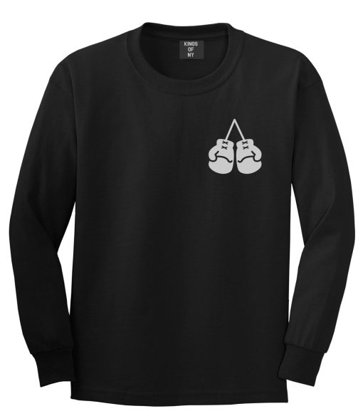 Boxing Gloves Chest Mens Long Sleeve T-Shirt