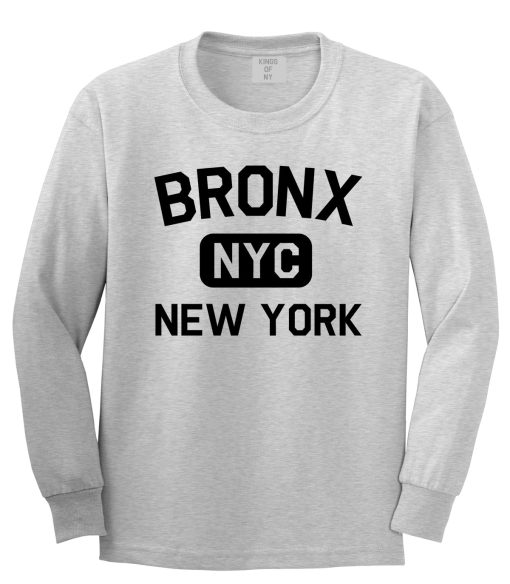 Bronx Gym NYC New York Mens Long Sleeve T-Shirt - Image 3