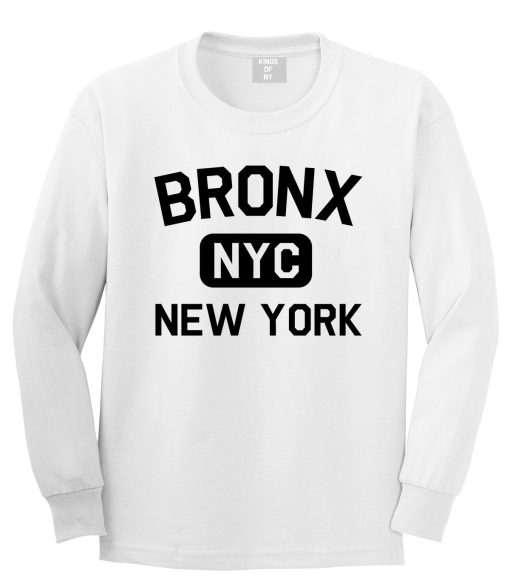 Bronx Gym NYC New York Mens Long Sleeve T-Shirt - Image 2