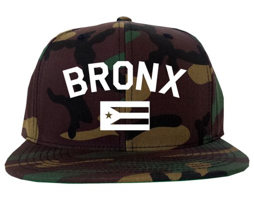Bronx Puerto Rico Flag Mens Snapback Hat - Image 6