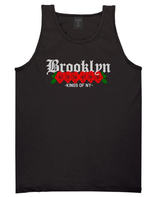 Brooklyn Roses Kings Of NY Mens Tank Top T-Shirt