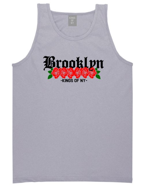 Brooklyn Roses Kings Of NY Mens Tank Top T-Shirt - Image 3