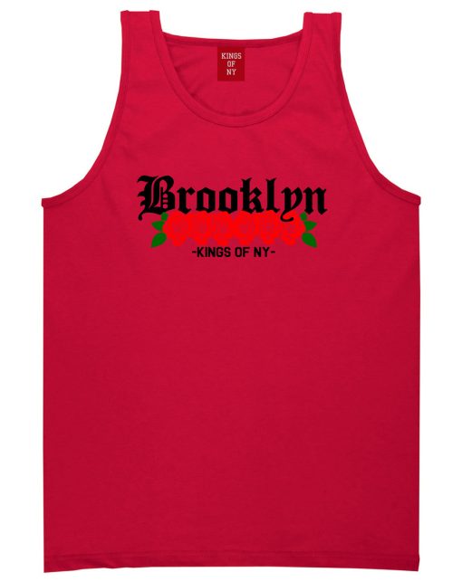 Brooklyn Roses Kings Of NY Mens Tank Top T-Shirt - Image 4
