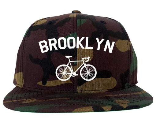 Brooklyn Vintage Bike Cycling Mens Snapback Hat - Image 6