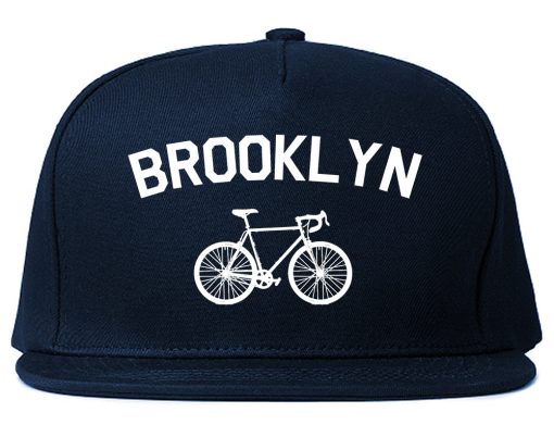 Brooklyn Vintage Bike Cycling Mens Snapback Hat - Image 2