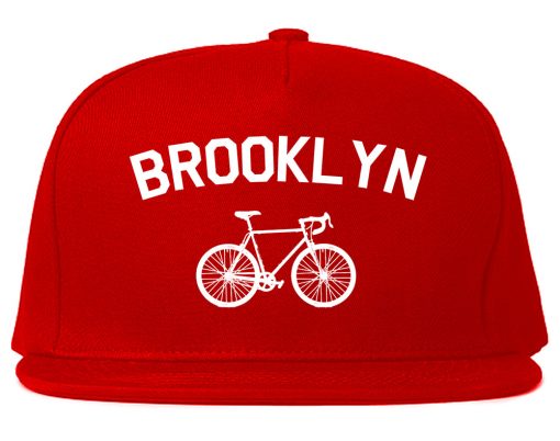 Brooklyn Vintage Bike Cycling Mens Snapback Hat - Image 4