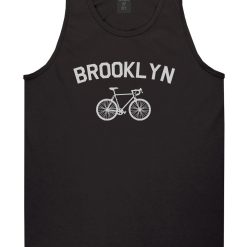 Brooklyn Vintage Bike Cycling Mens Tank Top T-Shirt