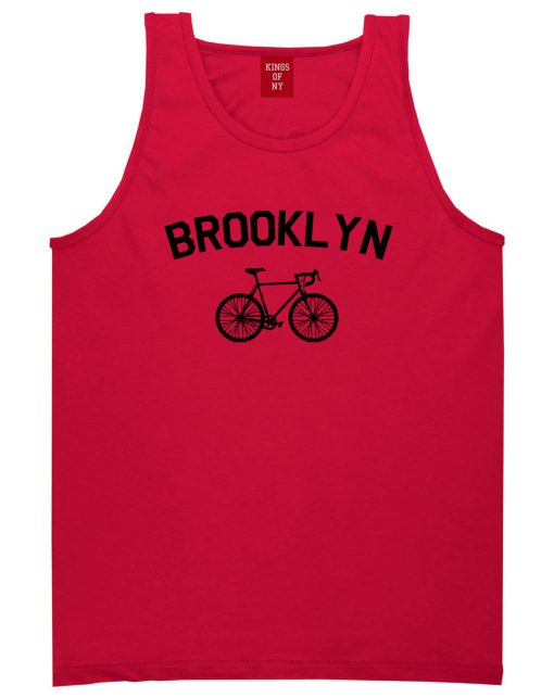 Brooklyn Vintage Bike Cycling Mens Tank Top T-Shirt - Image 4