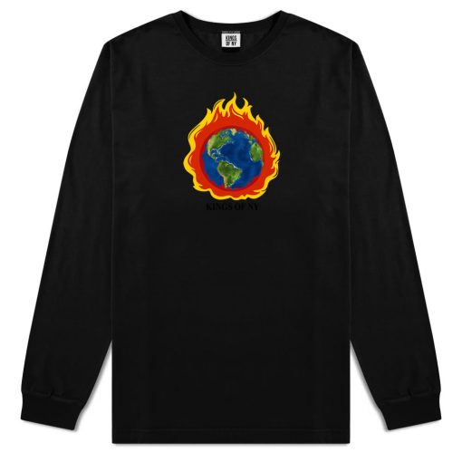 Burning Earth Mens Long Sleeve T-Shirt