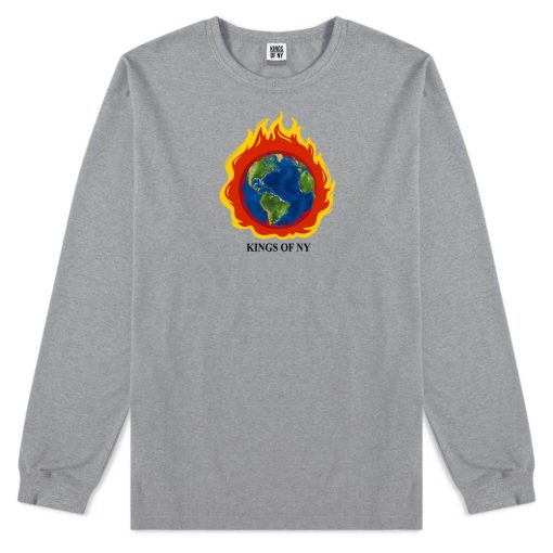 Burning Earth Mens Long Sleeve T-Shirt - Image 3