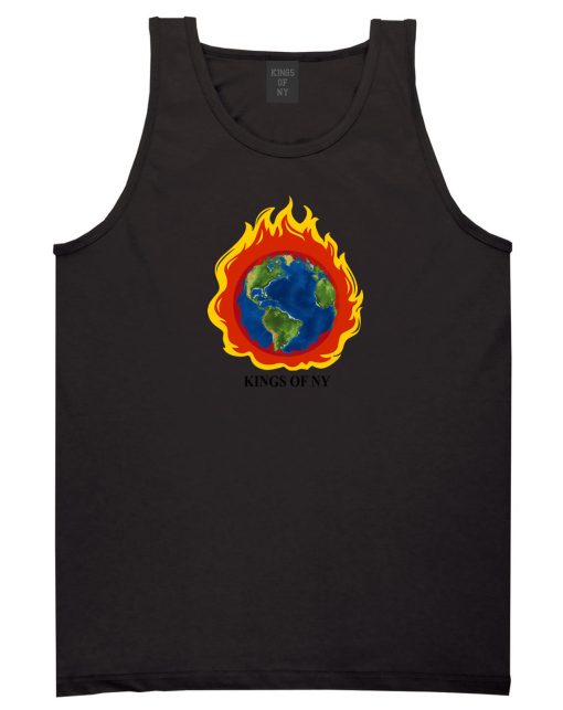 Burning Earth Mens Tank Top Shirt