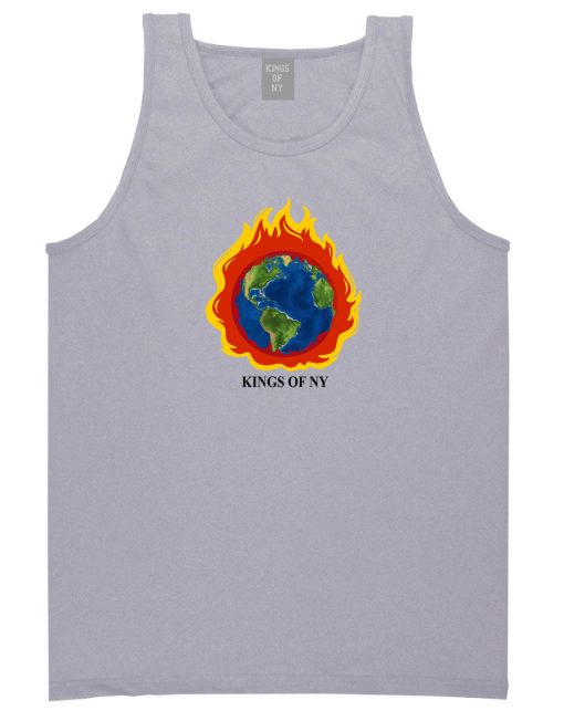 Burning Earth Mens Tank Top Shirt - Image 3