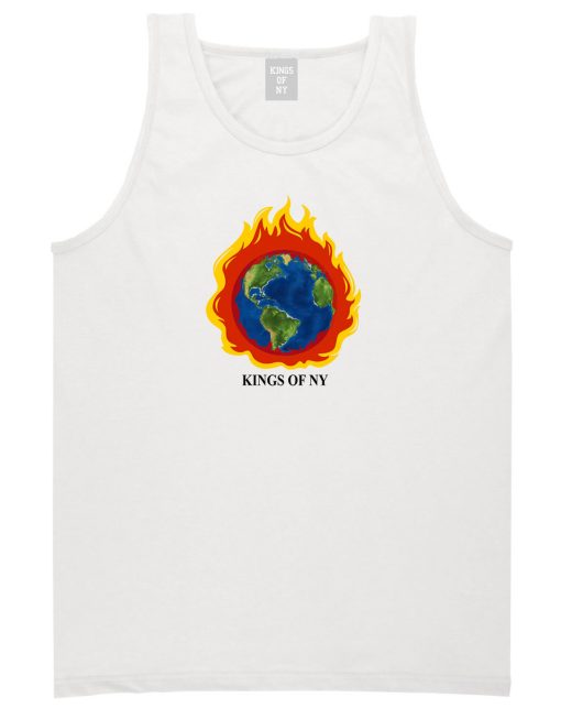 Burning Earth Mens Tank Top Shirt - Image 2