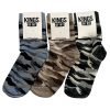 Multi Color Camo Sock 3 Pack Set
