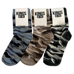 Multi Color Camo Sock 3 Pack Set
