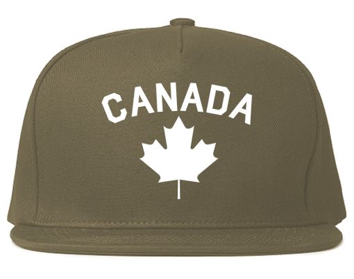 Canada Maple Leaf Red Mens Snapback Hat - Image 3