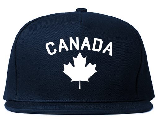 Canada Maple Leaf Red Mens Snapback Hat - Image 2