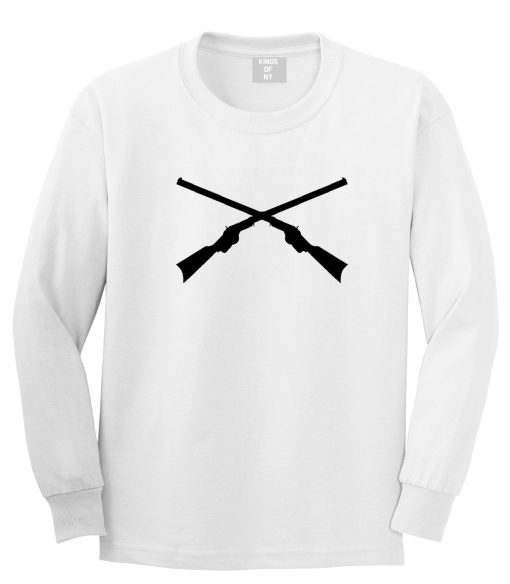 Civil War Guns Crossed Mens Long Sleeve T-Shirt - Image 2