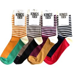 Color Block Mens Cotton Socks 4 PACK