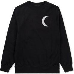 Crescent Moon Chest Mens Crewneck Sweatshirt