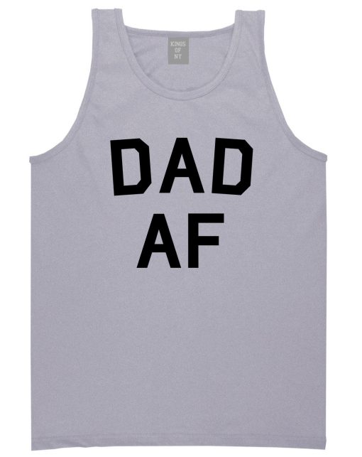 Dad AF New Father Funny Mens Tank Top Shirt - Image 3
