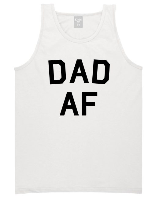 Dad AF New Father Funny Mens Tank Top Shirt - Image 2