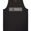 Day Drinker Box Logo Mens Tank Top Shirt