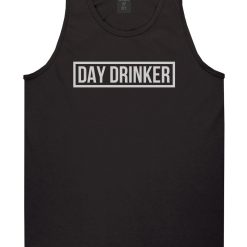 Day Drinker Box Logo Mens Tank Top Shirt