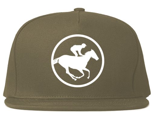 Derby Horse Racing Chest Mens Snapback Hat - Image 3