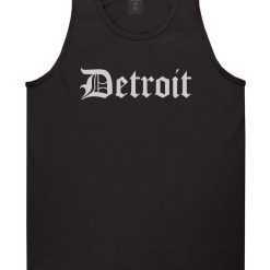 Detroit Old English Mens Tank Top T-Shirt