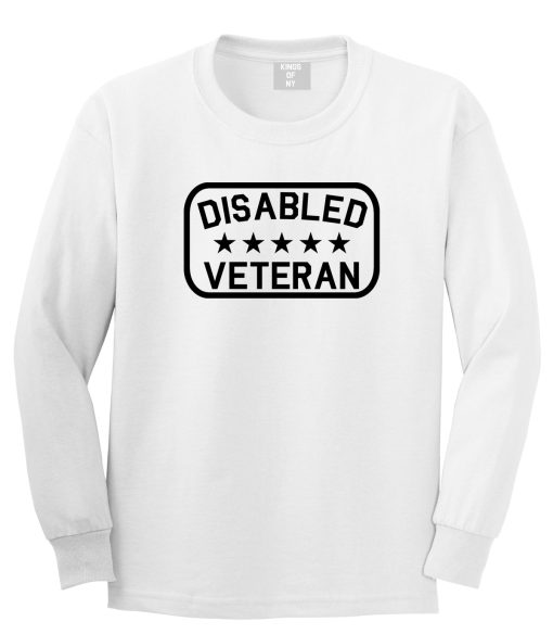 Disabled Veteran Army Mens Long Sleeve T-Shirt - Image 2
